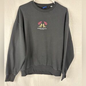 Jack & Jones Black Crewneck Sweater Fits Like Men’s Large No Size Tag